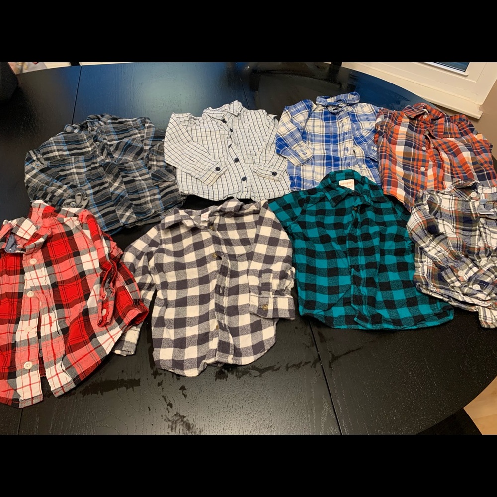 18 month boy plaid bundle